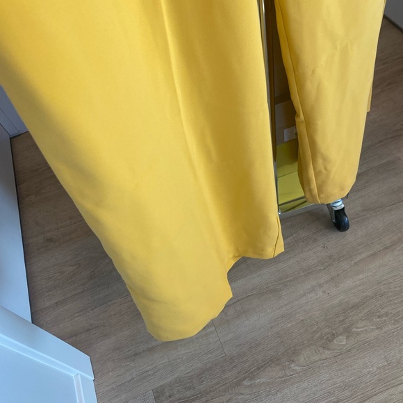 2X 🔖 SERGIO HUDSON x Target Yellow High-Waist Wide Leg Tailored Trousers - Picture 9 of 11